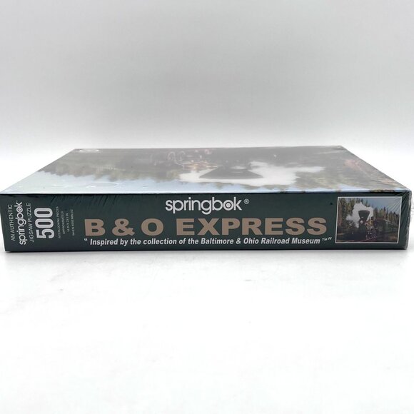 Springbok 500 Piece Jigsaw Puzzle B&O Railroad Museum Summit 5 Train Scene NEW - Picture 11 of 11
